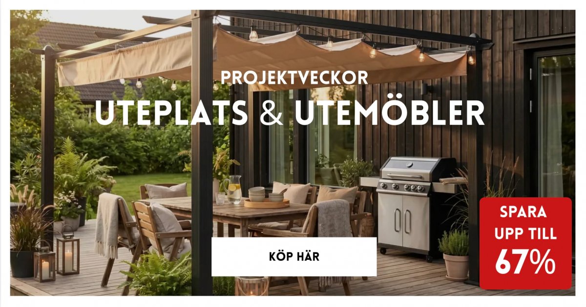 Projektveckor: Uteplats & utem�bler