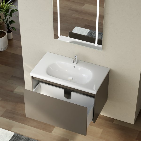 Badrumsmöbler Zeal 80 cm - Greige Badrumsmöbler Zeal 80 cm - Greige