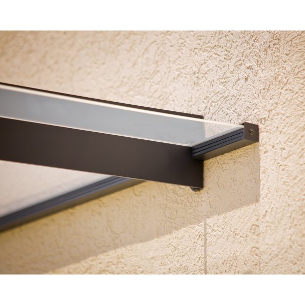 Canopia Nancy Entrétak 0,9 x 4,1 - Grå/klarglas Canopia Nancy Entrétak 0,9 x 4,1 - Grå/klarglas