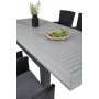 Ekens Matgrupp (152x90) - Svart/Gr - 6 Stolar