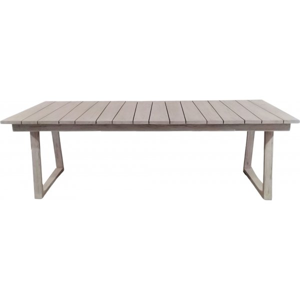 Salt spisebord i gr teak - 240x100 cm