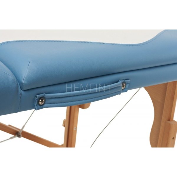 Massageb�nk med tr�ben - 3 zoner - Tv�f�rgad