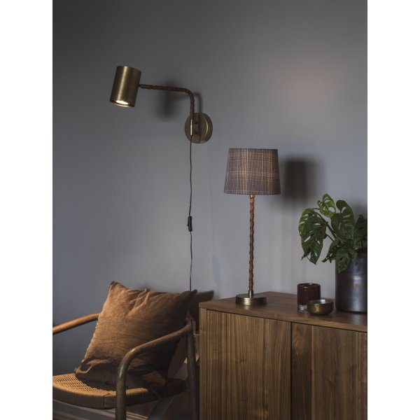 Nora lampfot - Antikm�ssing - 46 cm