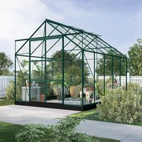 Växthus Neptunus - Grönt 8 m² härdat glas Växthus Neptunus - Grönt 8 m² härdat glas
