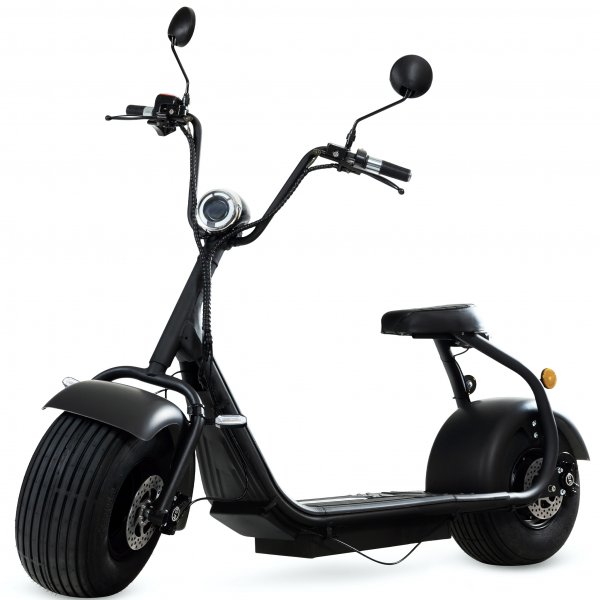 Fat Scooter 2000W LG Lithium Batteri - 13 Ah | Mat Sort