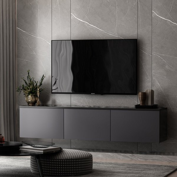 Neon TV-b�nk - Antracit