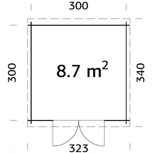 Friggebod Ella - 8,7 m² Friggebod Ella - 8,7 m²