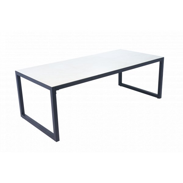 Matgrupp 6 stolar + bord 215 cm + Gr�/Svart utematgrupp