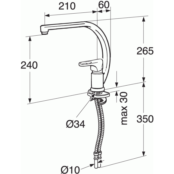 GBG Nordic köksblandare hög pip - 8303203 GBG Nordic köksblandare hög pip - 8303203