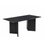 Crossby matbord 180x90 cm - Svartbetsad ek