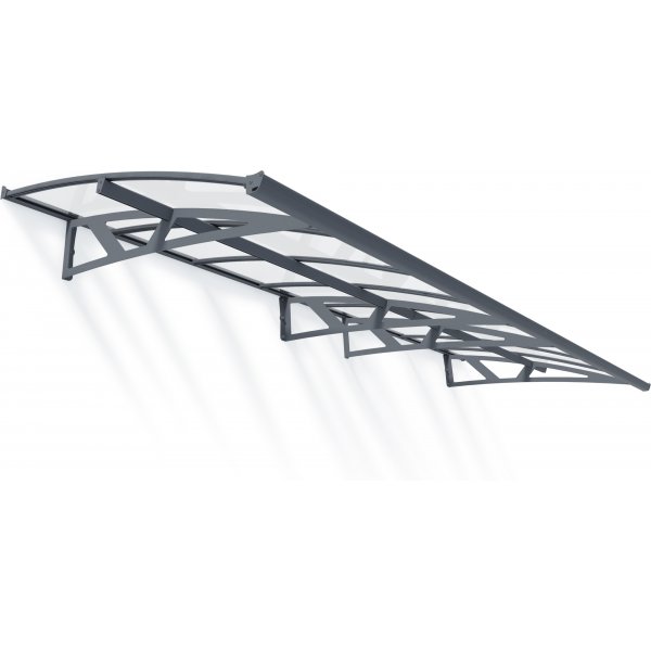 Canopia Amsterdam Entrétak 1,4 x 4,5 - Grå/klarglas Canopia Amsterdam Entrétak 1,4 x 4,5 - Grå/klarglas