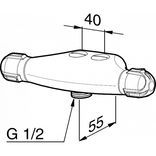 Mora Cera - 40c/c blandare med utlopp nedåt Mora Cera - 40c/c blandare med utlopp nedåt