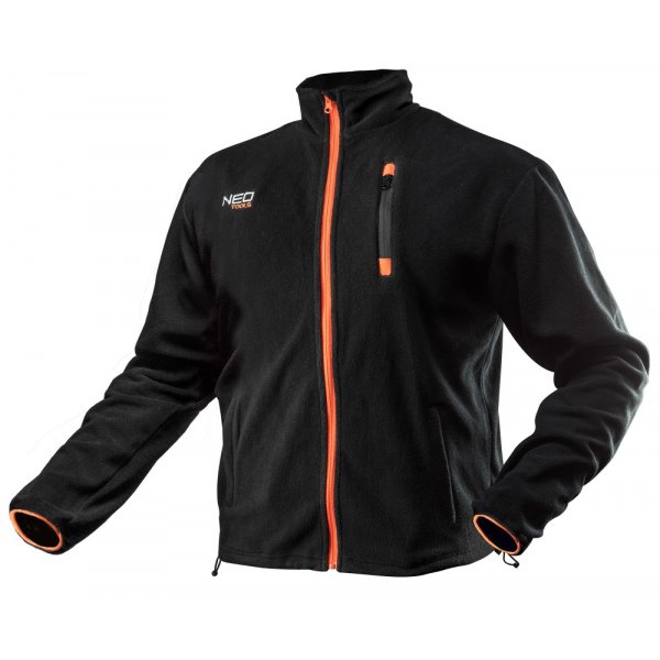 Fleecejacke, schwarz