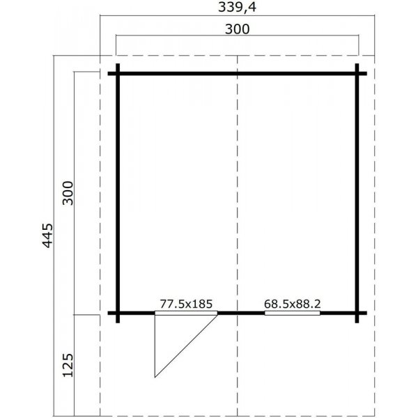 Friggebod Nillan 486 - 9 m