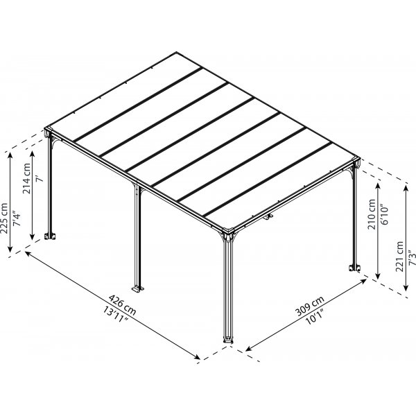 Canopia Milano Hardtop Pavillon