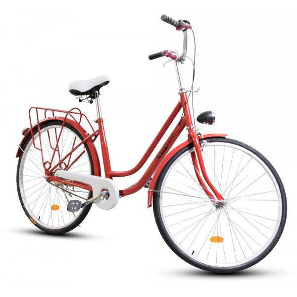 Damcykel Classic 26\\\" - Röd & vit Damcykel Classic 26\\\" - Röd & vit