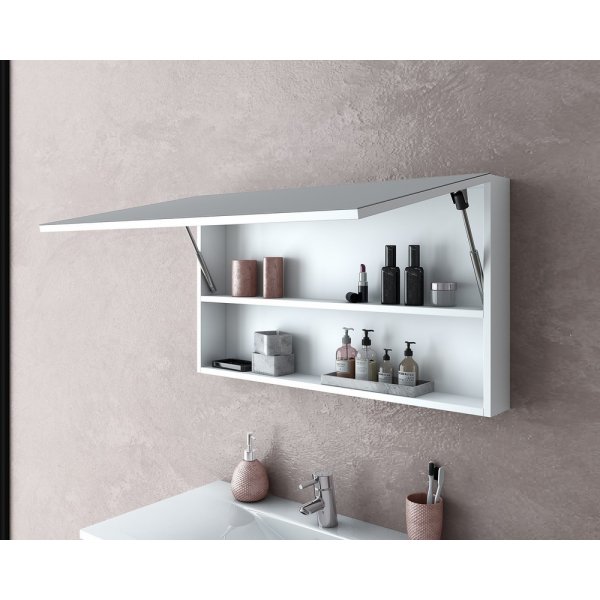 Badrumsmöbler - Vit med spegelskåp Badrumsmöbler - Vit med spegelskåp