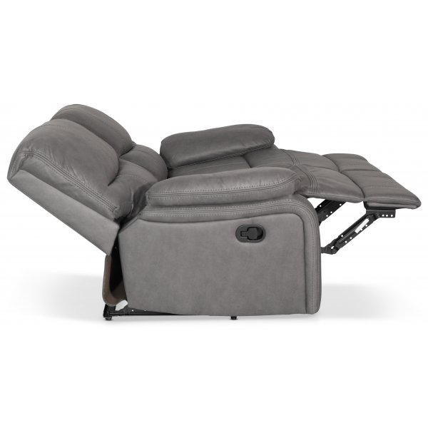Relaxsofa 2-Sitzer grau Kinosofa