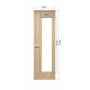 Bastud�rr Hemlock Clear � 60�190 cm | Klarglas | FSC-certifierad