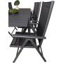 Holma Matgrupp (160x100) - Svart - 8 Stolar