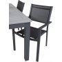 Ekens Spisegruppe (152x90) - Sort/Gr - 4 Stole