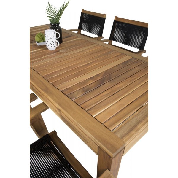 Prssebo Matgrupp (200x90) - Natur - 6 Stolar