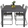 Holma Matgrupp (160x100) - Svart - 4 Stolar