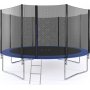 Trampolin med sikkerhedsnet - 425 cm + Stige til trampolin