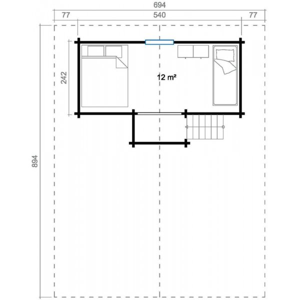 Fritidshus Ivar - 42,5 m