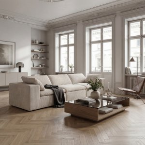 Manchestersoffa 320 cm Beige Manchestersoffa 320 cm Beige