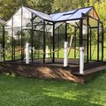 Kundbild Växthus Saturnus med härdat glas - 12,8 m²: Växthuset Saturnus !