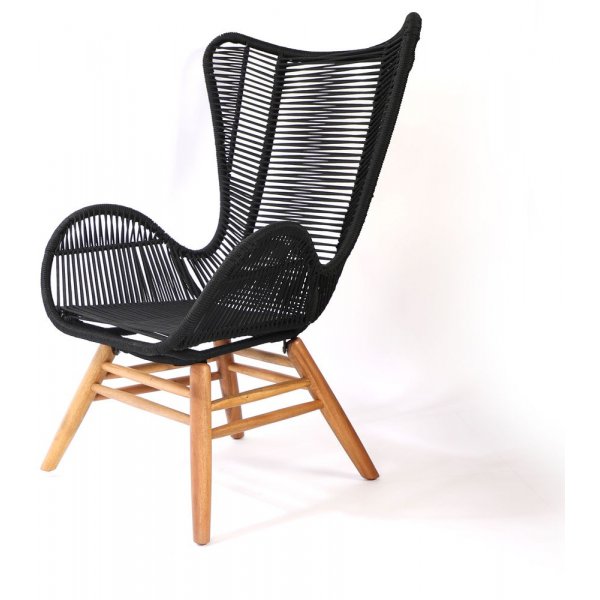 Tallberga f�t�lj � Akacia/svart rep