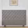 Deluxe pikerad Sänggavel 160 x 125 cm - Grå Deluxe pikerad Sänggavel 160 x 125 cm - Grå