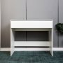 Sminkbord vitt med f�rvaring 90 cm bred