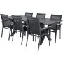 Ramsj Matgrupp (200x100) - Svart - 6 Stolar