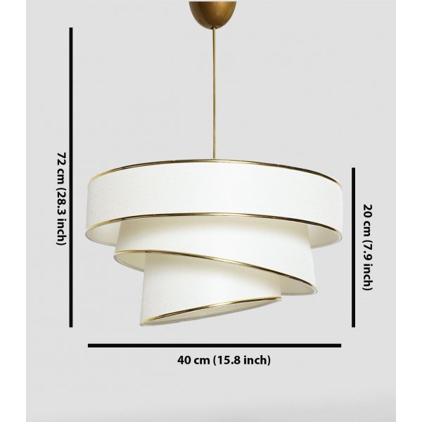 Couper taklampa - Guld