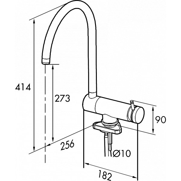 Mora Izzy Turnie Med f�llbar pip - Krom