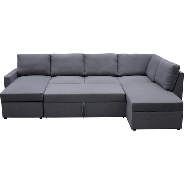 B�ddsoffa U-form m�rkgr� - Dream