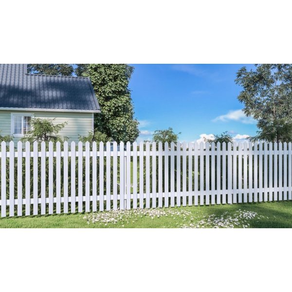 Zaun Luise 10 - Weiß Zaun Luise 10 - Weiß