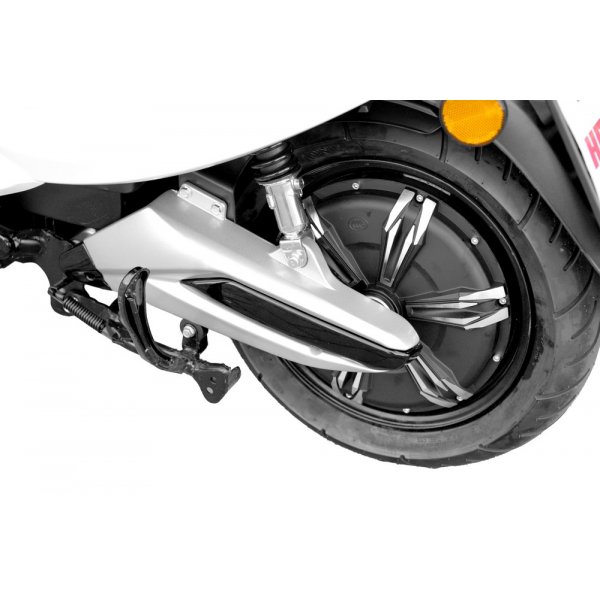 Elmoped 3000 W - Vit + Reflexsele Elmoped 3000 W - Vit + Reflexsele