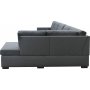 U-soffa Solna v�ndbar - 367 cm - m�rkgr�
