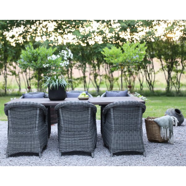 Oxford - Ulkokalusteet ryhmä 220 cm Ruskea/harmaa Oxford - Ulkokalusteet ryhmä 220 cm Ruskea/harmaa