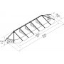 Canopia Lily French Entrtak 0,9 x 4,2 - Svart/klarglas