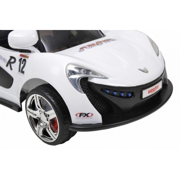 Eldriven sportbil f�r barn - Vit