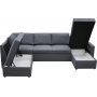 B�ddsoffa U-form m�rkgr� - Dream