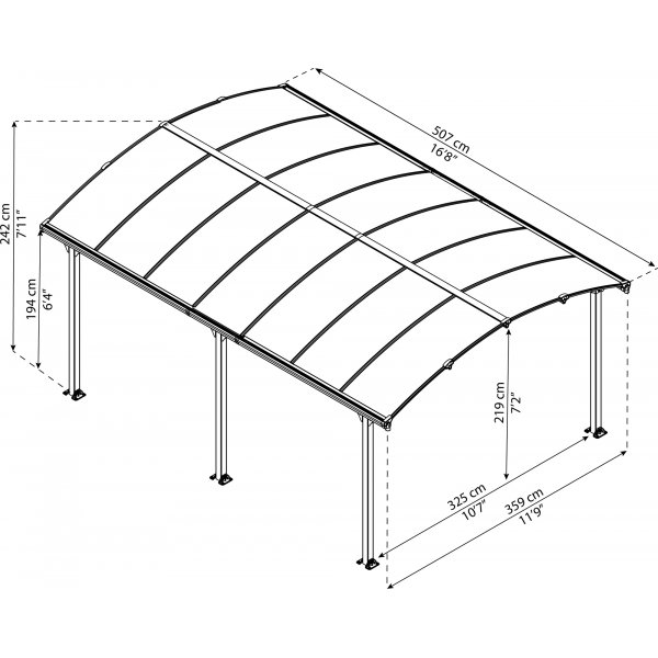 Canopia Tucson Hardtop Pavillon