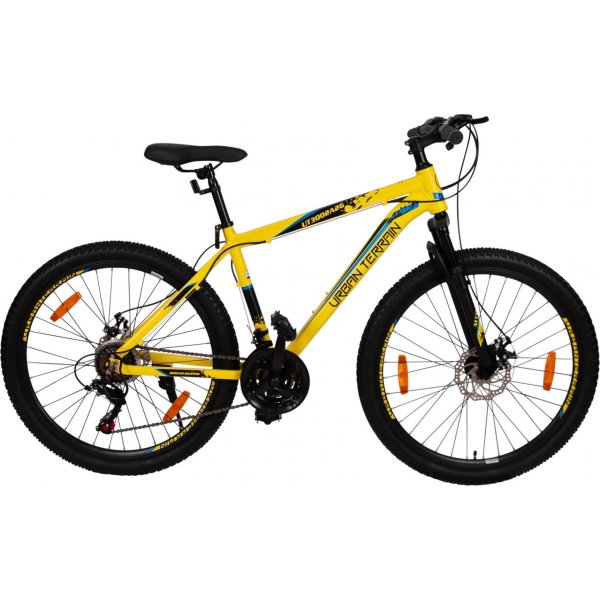 Mountainbike urban terrn - 26" gul/sort