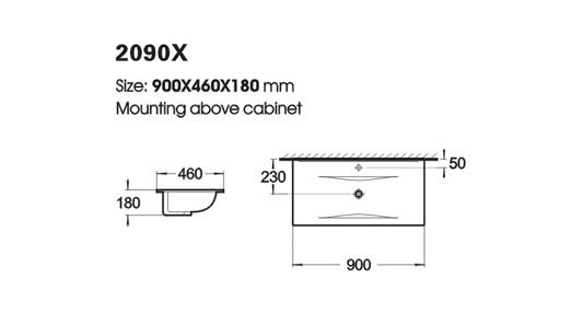 Badrumsmöbler Verona 90 - Beige med spegelskåp Badrumsmöbler Verona 90 - Beige med spegelskåp