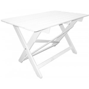 Knohult matbord 110 cm - Vit - Trädgårdsbord, Utemöbler