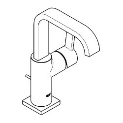 Grohe Ettgreppsbatteri till tvättställ, DN 15 Allure 32146 Grohe Ettgreppsbatteri till tvättställ, DN 15 Allure 32146